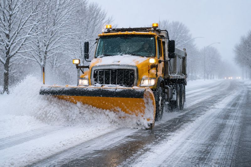 Road Snow Plowing in New York, NY
